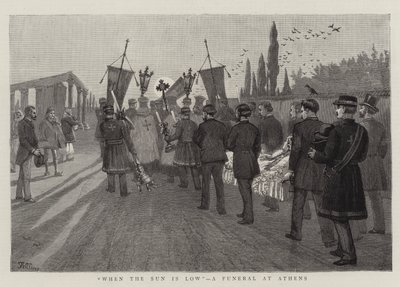 Quando o sol está baixo, um funeral em Atenas de Frederic Villiers